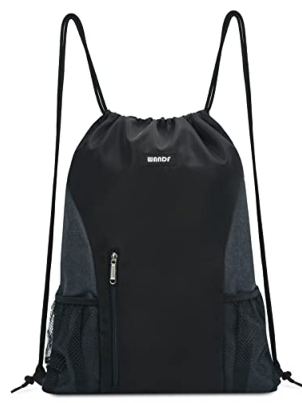 Water Resistant Drawstring Backpack Sports Gym Sackpack with Mesh Pockets